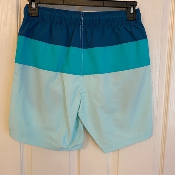Nautica Men's Colorblocked Quick-Dry 18" Board Shorts in Reel Aqua Size S - Picture 2 of 4